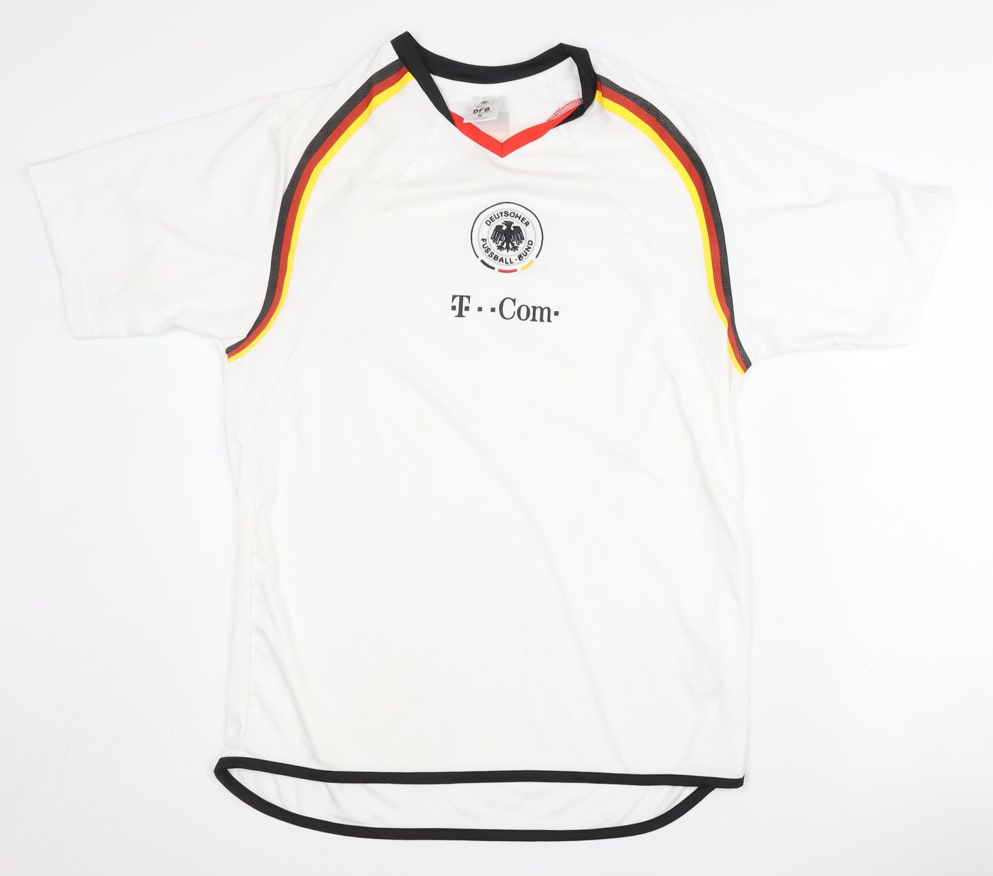 DFB Adult Medium White Short Sleeve Home Football Shirt