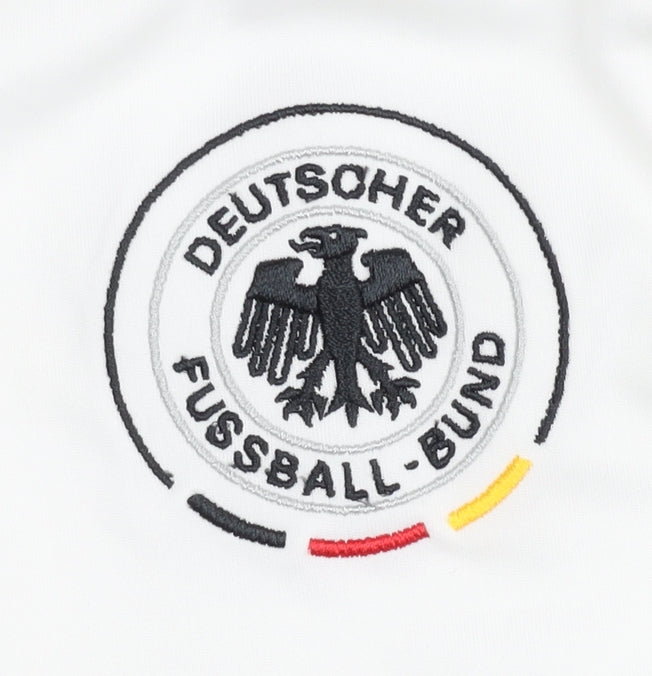 DFB Adult Medium White Short Sleeve Home Football Shirt
