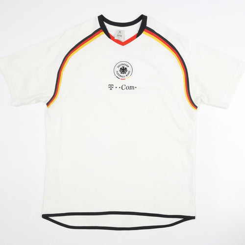 DFB Adults White Home Football Shirt L