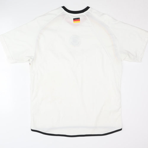 DFB Adults White Home Football Shirt L