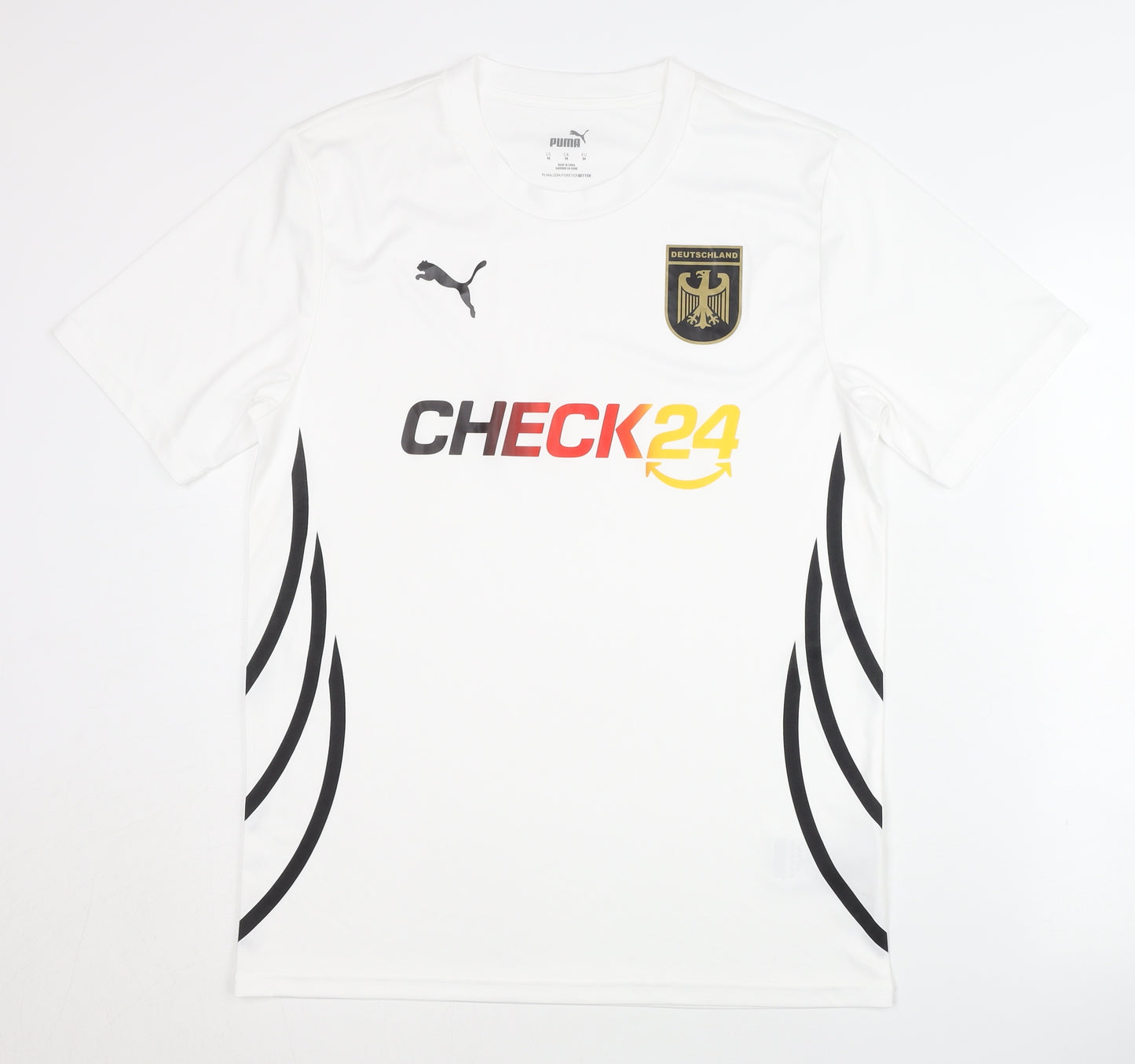 Puma Adult Medium White Football Shirt Excellent Condition