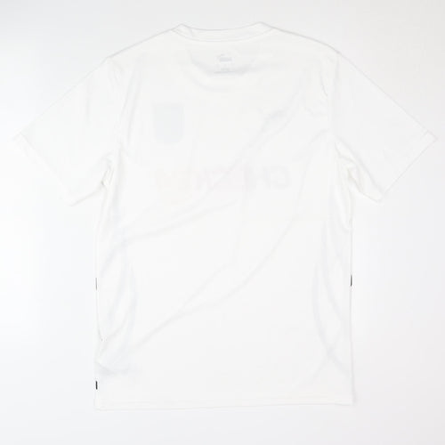 Puma Adult Medium White Football Shirt Excellent Condition