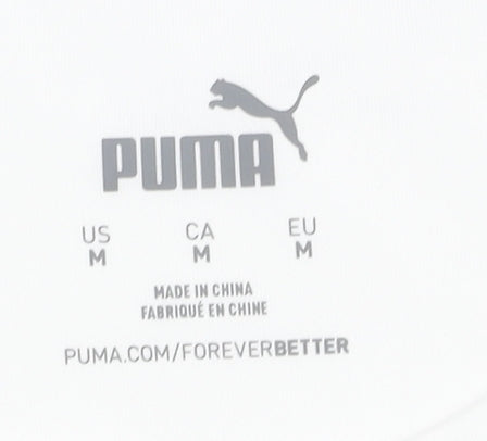 Puma Adult Medium White Football Shirt Excellent Condition