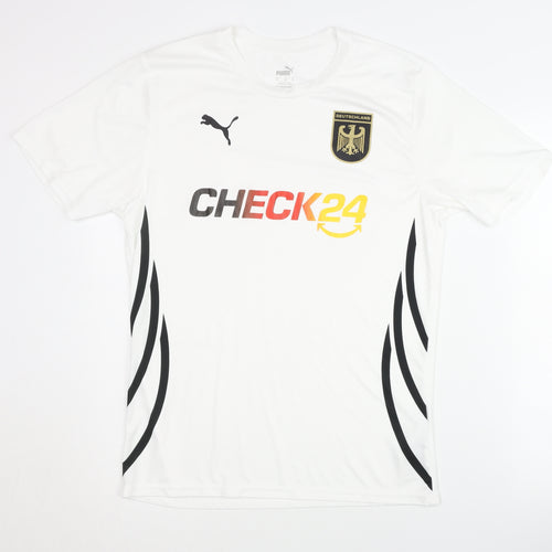 Puma Adult White Training Shirt M - Deutschland Crest