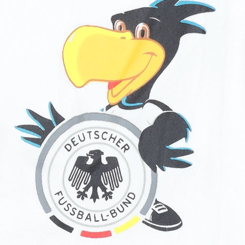 Germany Home Shirt 10 White Short Sleeves Kids 14-15 Years