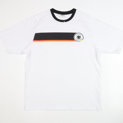DFB Germany Home Shirt White L Adult Short Sleeves Football