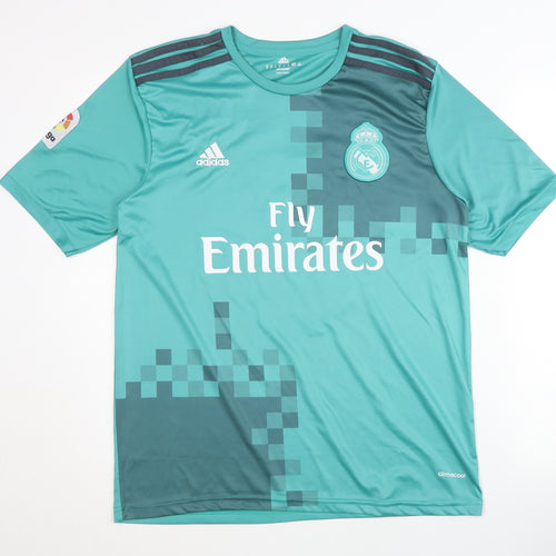 Adidas Adults Green Ronaldo 7 Away Shirt M