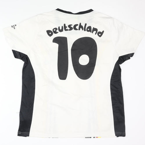Deutschland Football Shirt L White Home Short Sleeves