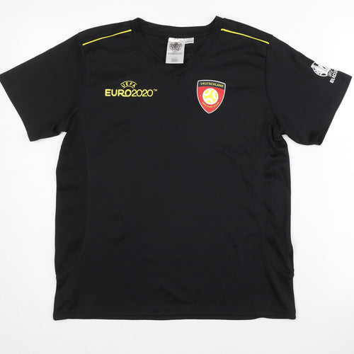 UEFA Euro 2020 Children's Black Away Shirt, 13-14 Years