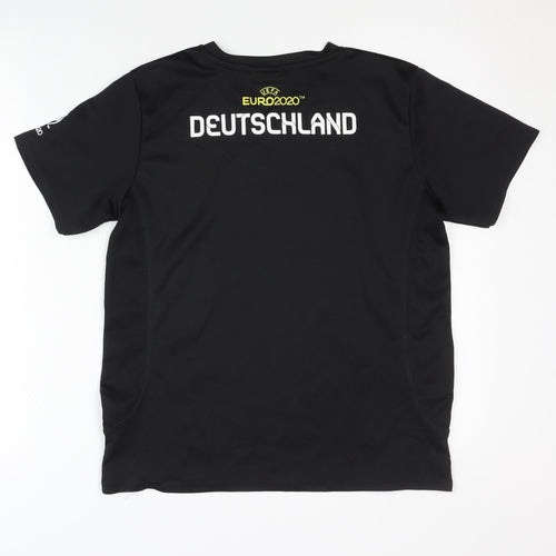 UEFA Euro 2020 Children's Black Away Shirt, 13-14 Years