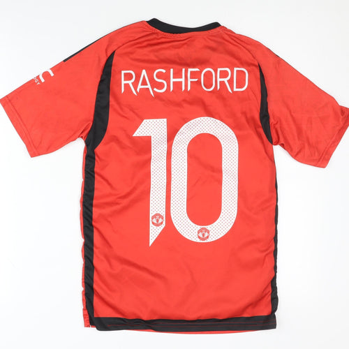 Adidas Children's Manchester United Home Shirt Rashford 10 Red