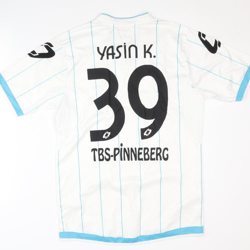 Lescon Men's M White Football Shirt - Yasin K. 39 Home Kit