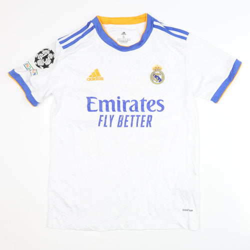 Adidas Real Madrid Home Shirt VINI JR. 20 White S Adults