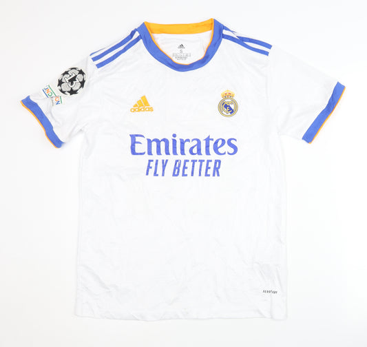 Adidas Real Madrid Home Shirt VINI JR. 20 White S Adults