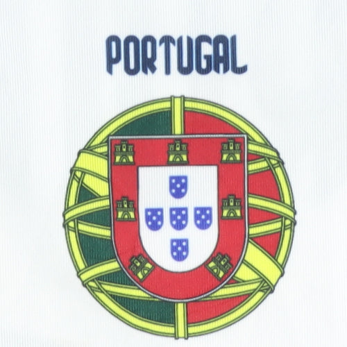 Portugal Home Football Shirt, Childrens 14 Years, White, Ronaldo