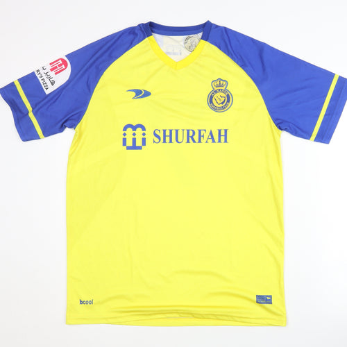 Al Nassr Adults Yellow M Home Shirt Short Sleeves