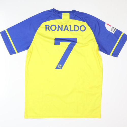 Al Nassr Adults Yellow M Home Shirt Short Sleeves