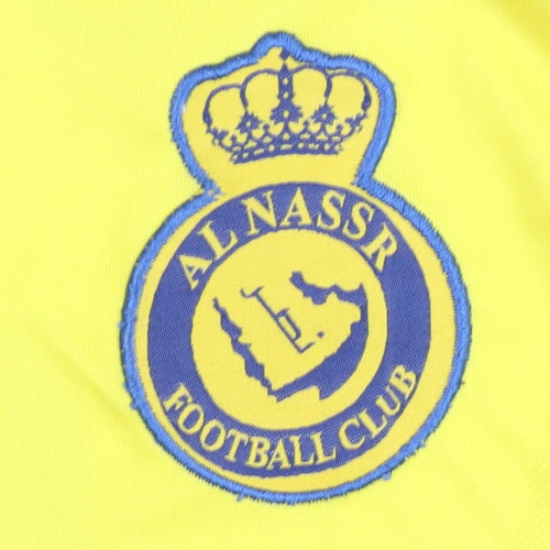 Al Nassr Adults Yellow M Home Shirt Short Sleeves