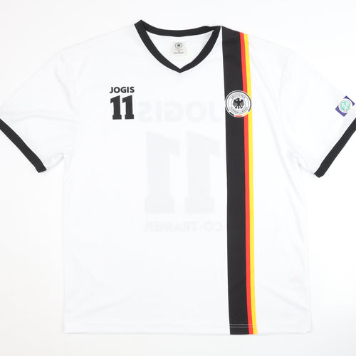 DFB Jogis 11 White Home Shirt L Adults Short Sleeves