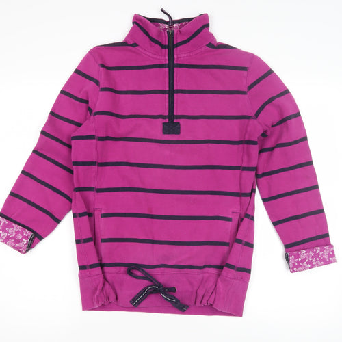 Per Una Women's Pink Striped Pullover Sweatshirt, M