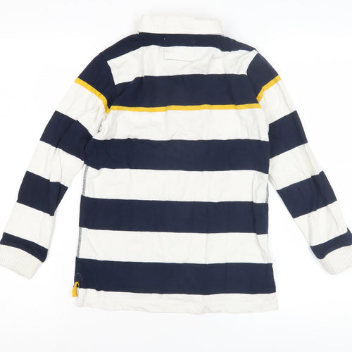 Marks and Spencer Boys Striped Long Sleeve Rugby Shirt 10 Years