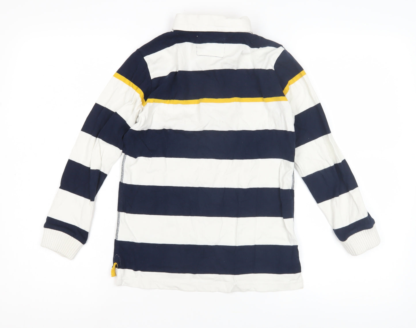 Marks and Spencer Boys Striped Long Sleeve Rugby Shirt 10 Years