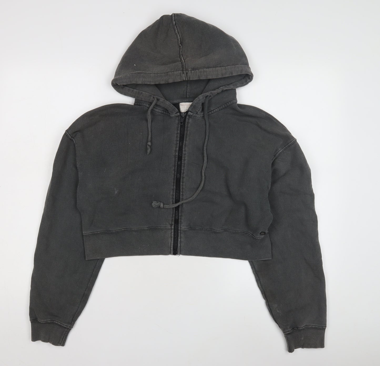 Pull & Bear Teens Black Full Zip Hoodie, Size 12