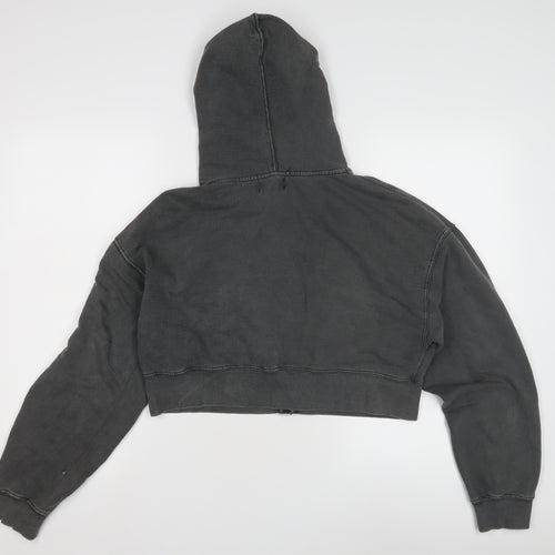 Pull & Bear Teens Black Full Zip Hoodie, Size 12