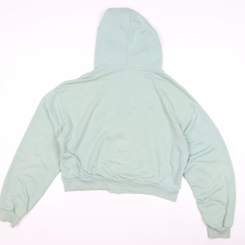 NLY Trend Women's Green Full Zip Hoodie - M