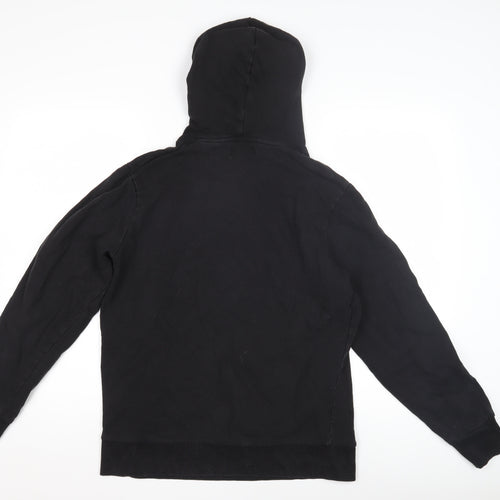 Jack & Jones Men's Black Pullover Hoodie, L, Cotton