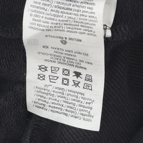 Jack & Jones Men's Black Pullover Hoodie, L, Cotton