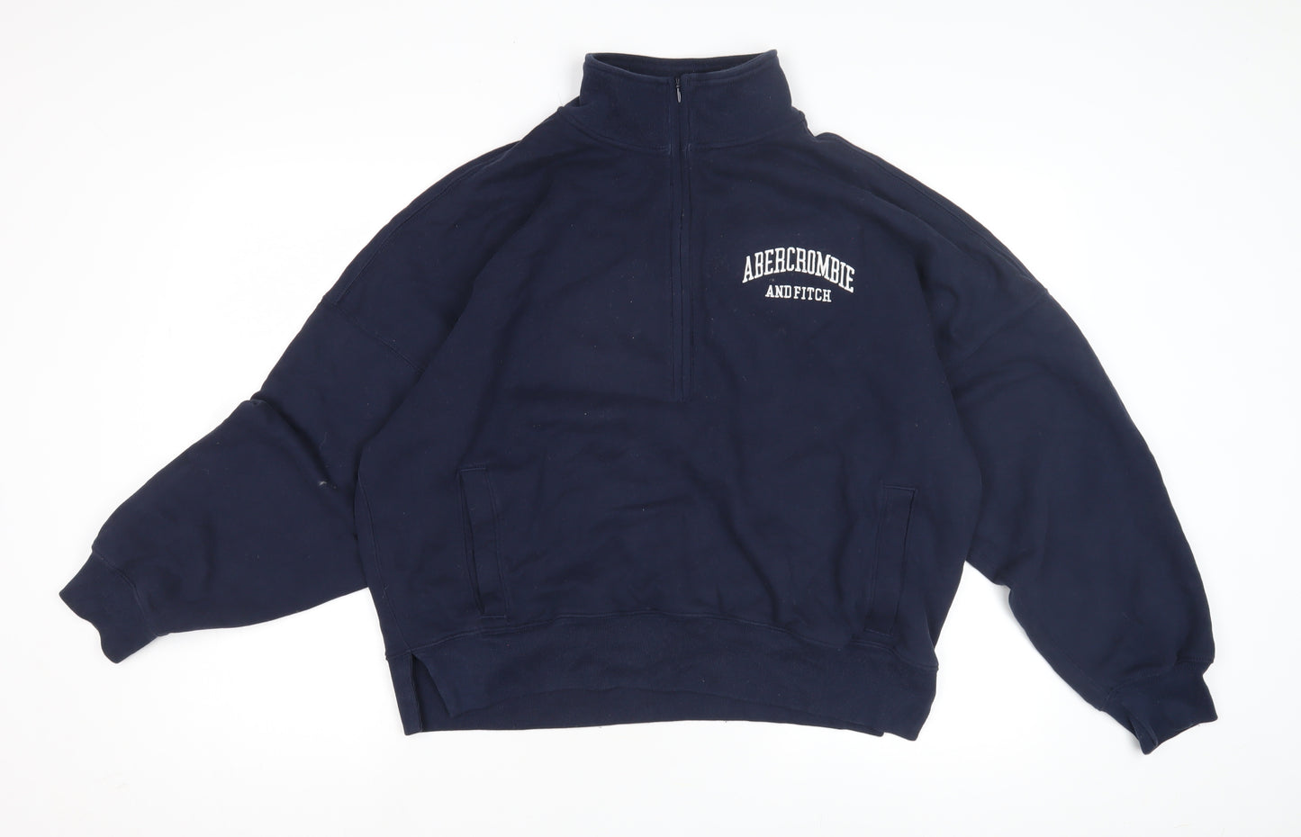 Abercrombie & Fitch Men’s Blue 1/4 Zip Sweatshirt XL