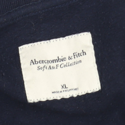 Abercrombie & Fitch Men’s Blue 1/4 Zip Sweatshirt XL