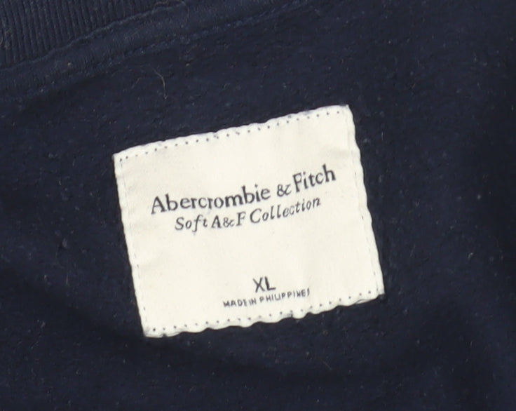 Abercrombie & Fitch Men’s Blue 1/4 Zip Sweatshirt XL