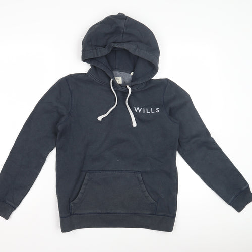 Jack Wills Women's Navy Pullover Hoodie Size 8