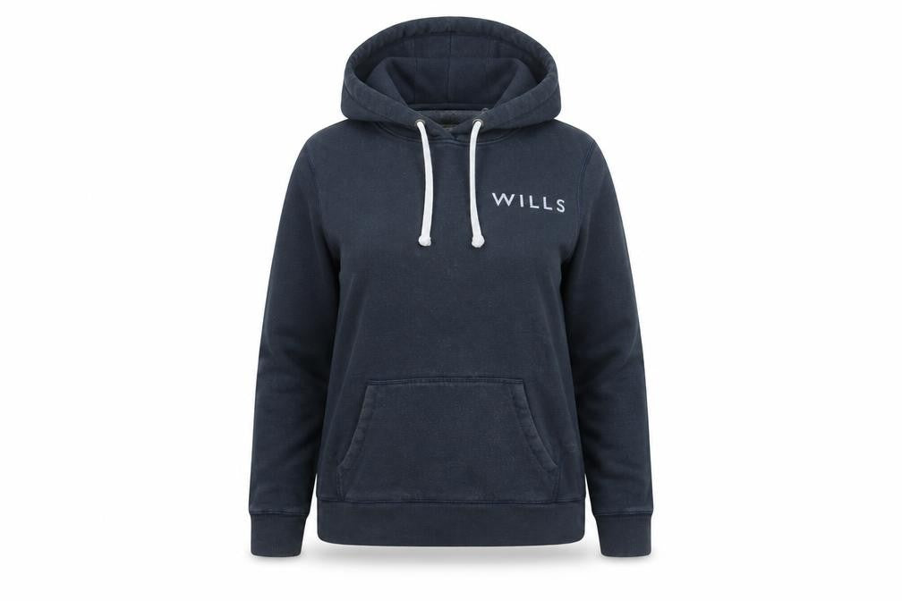 Front view of Jack Wills Women's Navy Pullover Hoodie, size 8