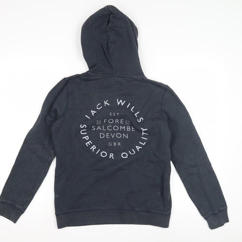 Jack Wills Women's Navy Pullover Hoodie Size 8