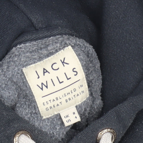 Jack Wills Women's Navy Pullover Hoodie Size 8