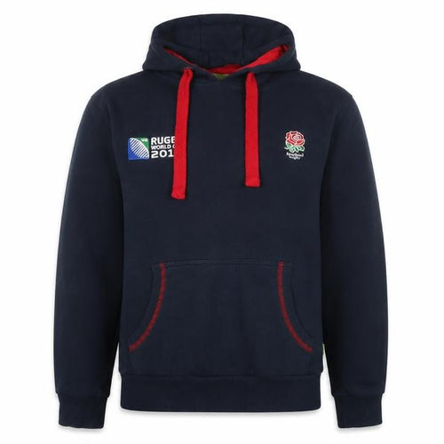 Rugby Originals Boys Blue Pullover Hoodie - Large, Embroidered Casual