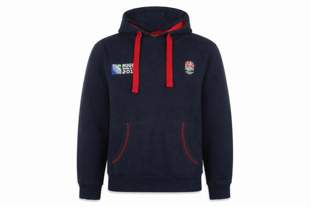 Rugby Originals Boys Blue Pullover Hoodie - Large, Embroidered Casual