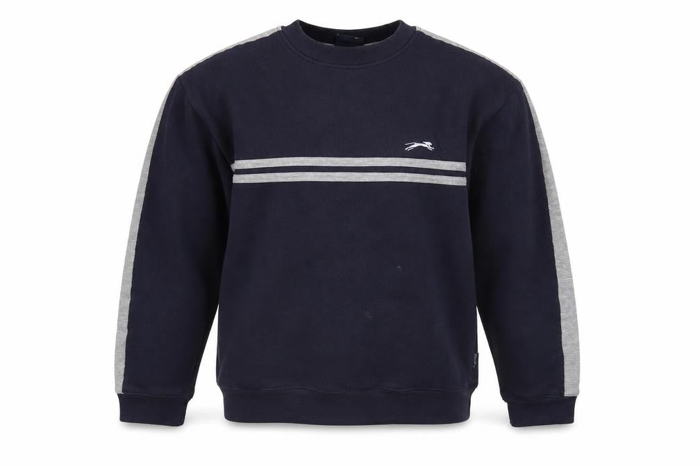 Front view of Slazenger Men's Blue L Pullover Sweatshirt