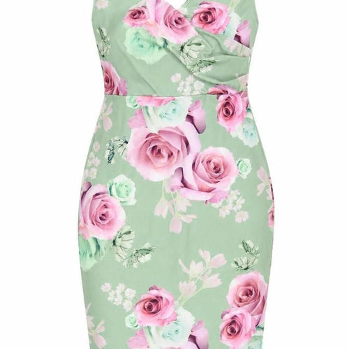 Quiz Women’s Multicoloured Floral Bodycon Dress