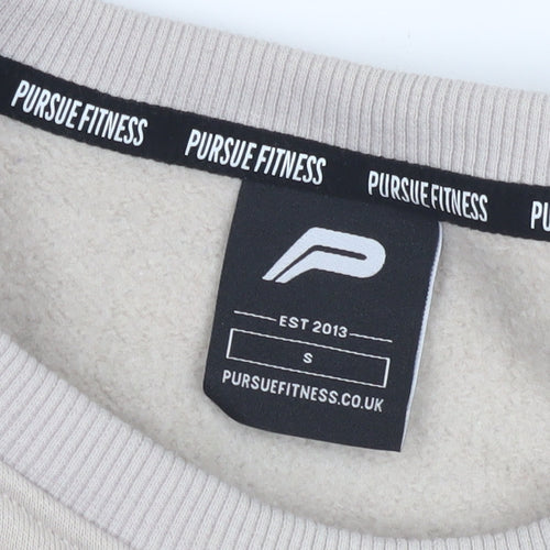 Pursue Fitness Women's Beige Pullover Sweatshirt Small