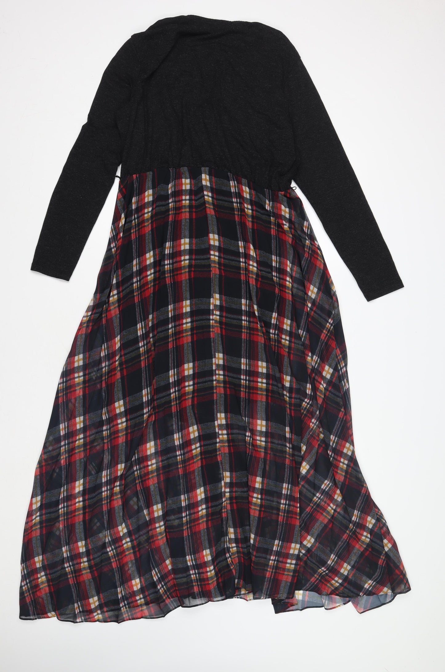 French Connection Women's Plaid Long Wrap Dress Size 12