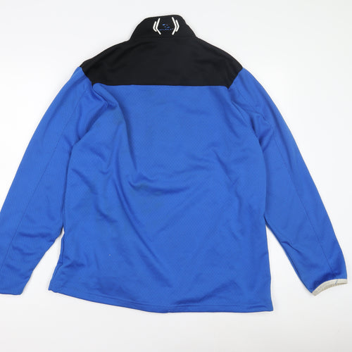 Stuburt Men's Blue 1/4 Zip Thermal Sweatshirt Medium