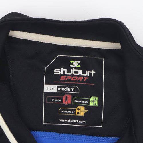 Stuburt Men's Blue 1/4 Zip Thermal Sweatshirt Medium