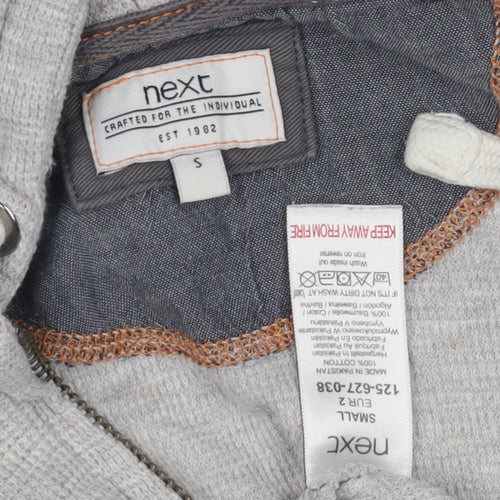 Next Women's Grey Full Zip Hoodie - Size S, Casual Wear