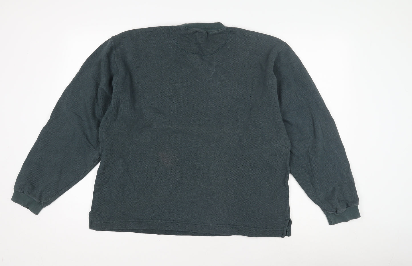 Jerzees Men's Blue Crew Neck Logo Sweatshirt, Size M