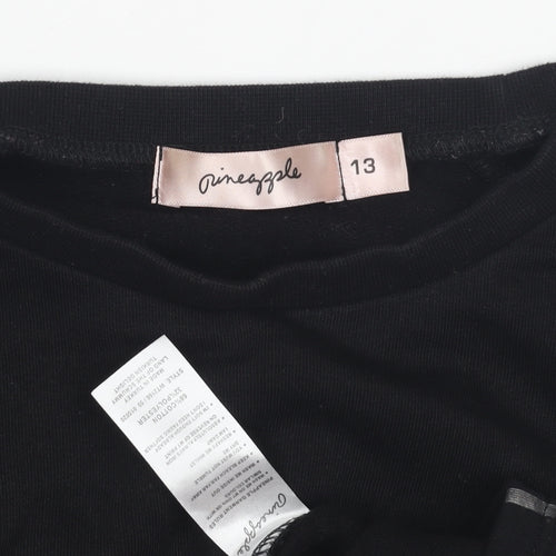 Pineapple Teens Black Pullover Sweatshirt XS