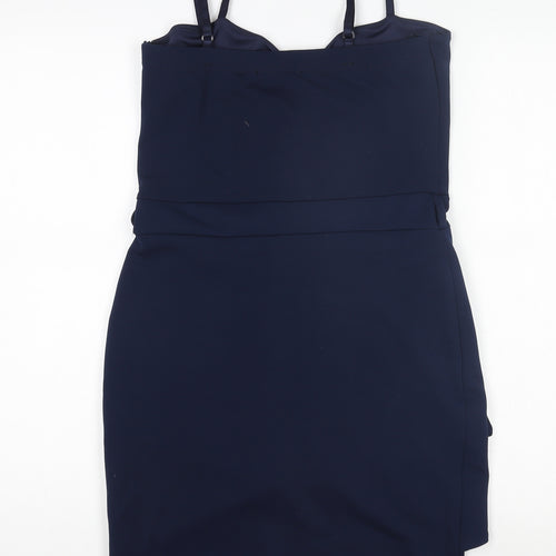 Quiz Women's Blue Bodycon Mini Dress Size 12